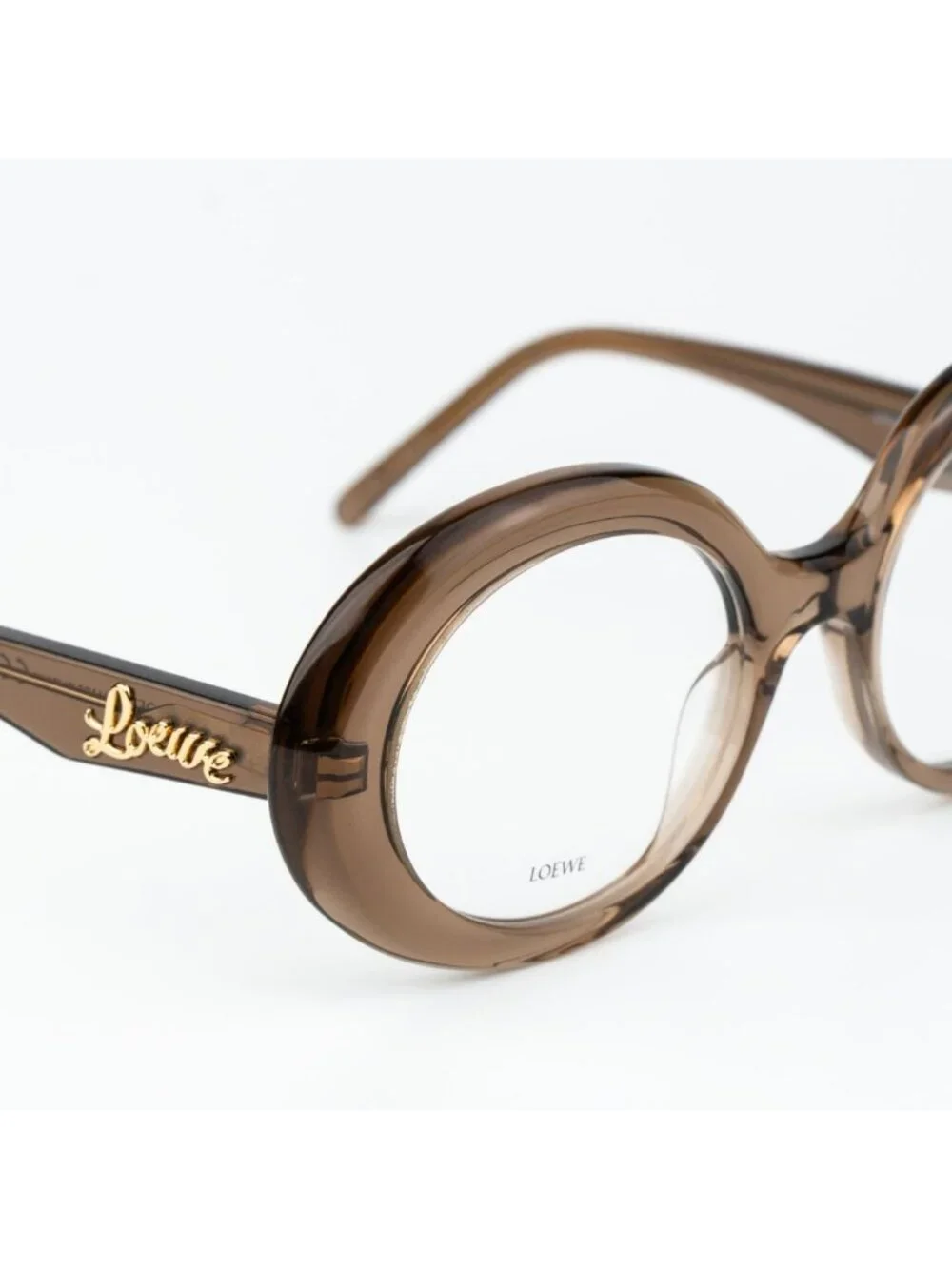 Loewe CURVY Women Sunglasses Brown Round LW50046I 045 NEW AUTHENTIC